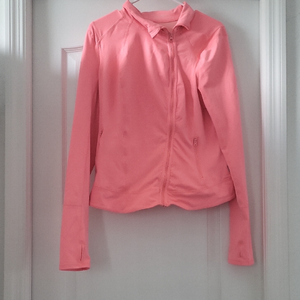 Zella Pink Athletic Jacket Lightweight Stretchy Activewear